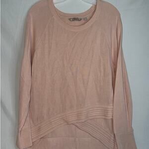 Athleta Blush Colored Serenity Criss Cross Sweatshirt Size LARGE